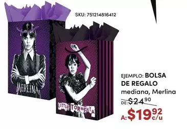 Oferta de Tormenta - Bolsa De Regalo por $19.92 en Del Sol
