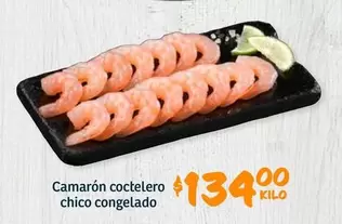 Oferta de Camaron Coctelero Chico Congelado por $134 en Soriana Híper