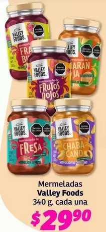 Oferta de CAT - Mermeladas Valley Foods por $29.9 en Soriana Híper