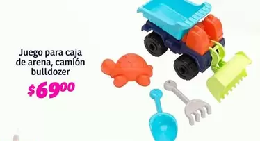 Oferta de Juego Para Caja De Arena, Camion Bulldozer por $69 en Soriana Híper
