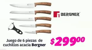 Oferta de Juego De 6 Piezas De Cuchillos Acacia por $299 en Soriana Híper