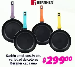 Oferta de Emotions - Sartén  24 Cm. Variedades De Colores por $299 en Soriana Híper
