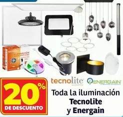 Oferta de Toda la iluminacion Tecnolite y Energain en Soriana Híper