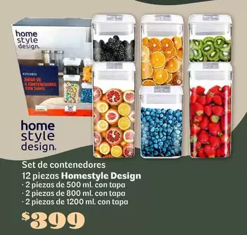 Oferta de Style - Set De Contenedores 12 Piezas por $899 en Soriana Híper