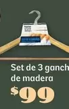 Oferta de Set De 3 Ganch De Madera por $99 en Soriana Híper