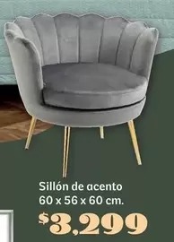 Oferta de Sillon De Acento por $3299 en Soriana Híper