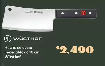 Oferta de Hacha De Acero Inoxidable por $2490 en Soriana Híper