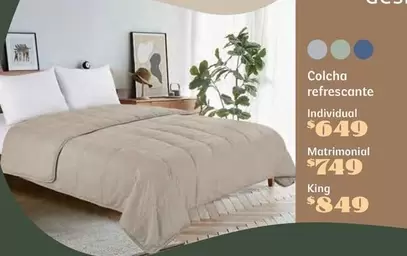 Oferta de Colcha Refrescante por $749 en Soriana Híper