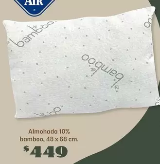 Oferta de Bamboo - Almohada 10% por $449 en Soriana Híper