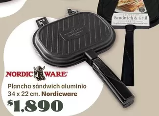 Oferta de Plancha Sándwich Aluminio por $1890 en Soriana Híper