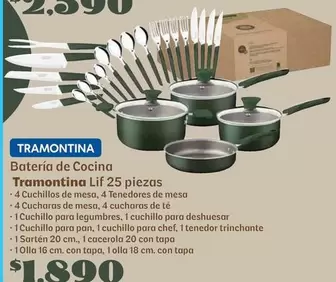 Oferta de Tramontina -  Batería de Cocina por $1800 en Soriana Híper