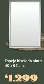 Oferta de Espejo Biselado Plata por $1299 en Soriana Híper