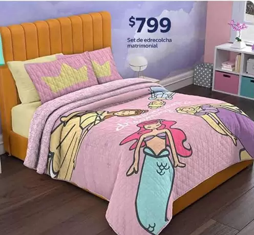 Oferta de Set De Edrecolcha Matrimonial por $799 en Walmart