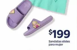 Oferta de Sandalias Slides Para Mujer por $199 en Walmart
