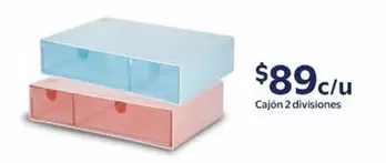 Oferta de Cajon 2 Divisiones por $89 en Walmart