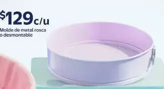 Oferta de Molde De Metal Rosca O Desmontable por $129 en Walmart