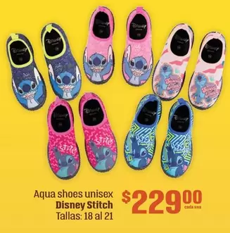 Oferta de Aqua -  Shoes Unisex Disney Stitch por $229 en Soriana Híper