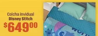 Oferta de Disney - Colcha Invidual  Stitch por $649 en Soriana Híper