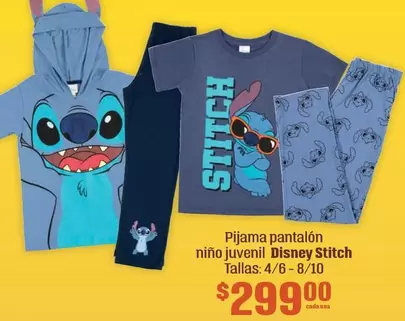 Oferta de Disney - Pijama Pantalon Nino Juvenil  Stitch por $299 en Soriana Híper