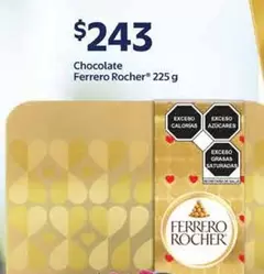 Oferta de Ferrero Rocher - Chocolate por $243 en Walmart