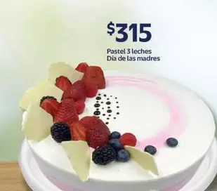 Oferta de Pastel 3 Leches Dia De Las Madres por $315 en Walmart