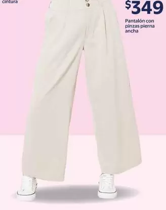 Oferta de Pantalon Con Pinzas Pierna por $349 en Walmart