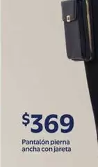 Oferta de Pantalón Pierna Ancha Con Jareta por $369 en Walmart
