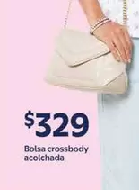 Oferta de Bolsa Crossbody Acolchada por $329 en Walmart