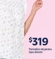Oferta de Pantalón De Jareta Tipo Denim por $319 en Walmart