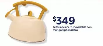 Oferta de Mango - Tetera De Acero Inoxidable Con  Tipo Madera por $349 en Walmart