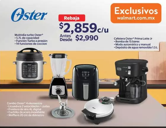 Oferta de Oster - Combo Diset 4 L Assadores por $2859 en Walmart