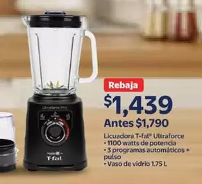 Oferta de T-fal - Licuadora  Ultraforce por $1439 en Walmart