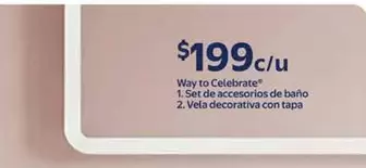 Oferta de Set De Accesorios De Baño por $199 en Walmart