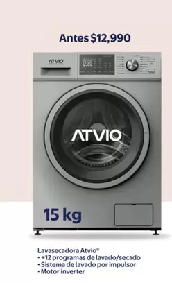 Oferta de Atvio - Lavasecadora por $999 en Walmart