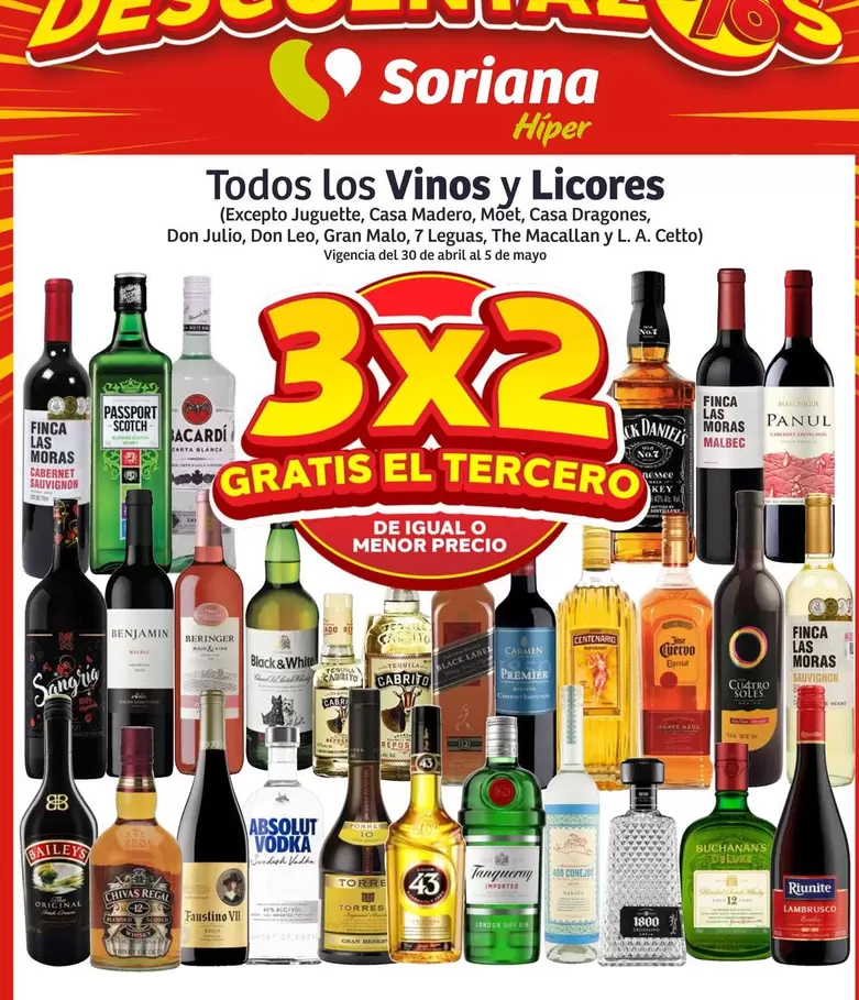 Oferta de Finca Las Moras - Todos Los Vinos y Licores en Soriana Híper