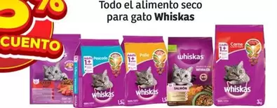 Oferta de Whiskas - Todo El Alimento Seco Para Gato en Soriana Híper