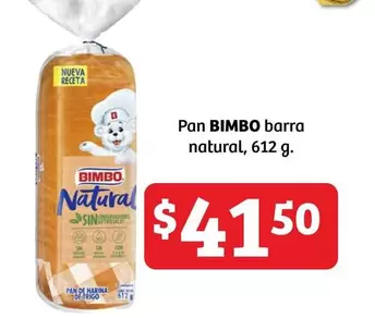 Oferta de Natural - Pan Barra por $41.5 en Soriana Híper