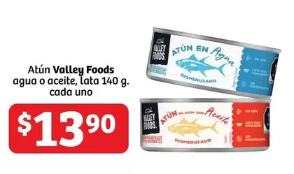 Oferta de Valley Foods - Atún  Agua O Aceite por $13.9 en Soriana Híper