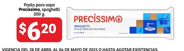 Oferta de Abril - Pasta Para Sopa por $6.2 en Soriana Híper