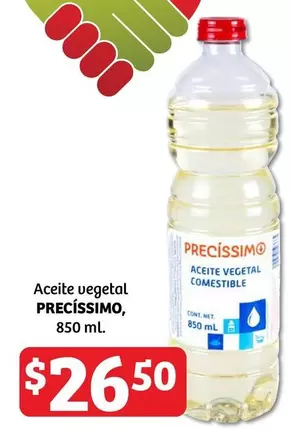 Oferta de Aceite Vegetal por $26.5 en Soriana Híper