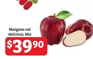 Oferta de Manzana -  Red Delicious por $39.9 en Soriana Híper