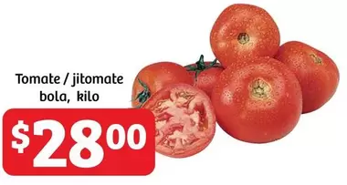Oferta de Tomate / Jitomate Bola por $28 en Soriana Híper