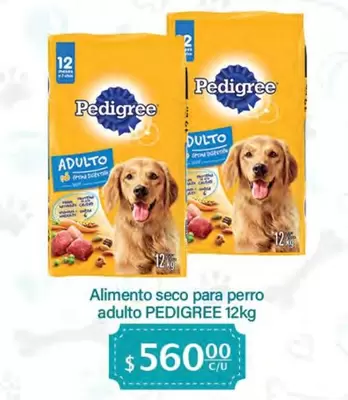 Oferta de Pedigree - Alimento Seco Para Perro Adulto por $560 en La Comer