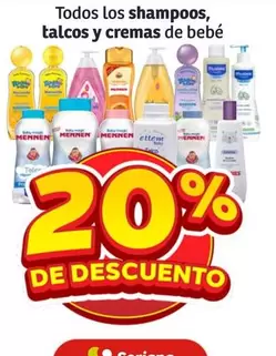 Oferta de Mennen - Todos Los Shampoos, Talcos Y Cremas De Bebe en Soriana Híper