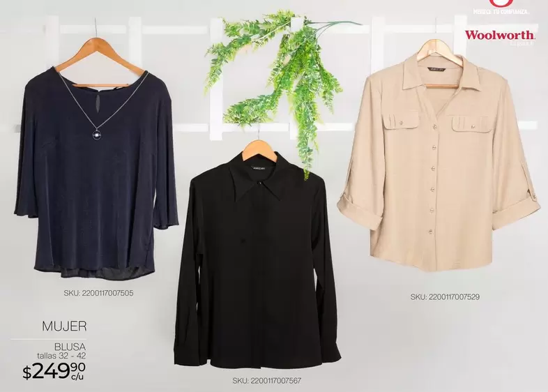 Oferta de Woolworth - Bluesa por $249.9 en Woolworth