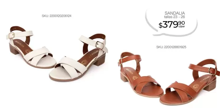 Oferta de Sandalia por $379.9 en Woolworth