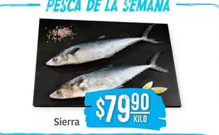 Oferta de Sierra por $79.9 en Soriana Híper
