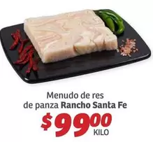Oferta de Menudo De Res De Panza por $99 en Soriana Híper