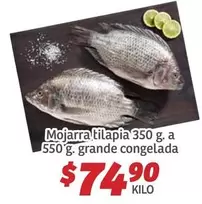Oferta de Mojarra Tilapia por $74.9 en Soriana Híper