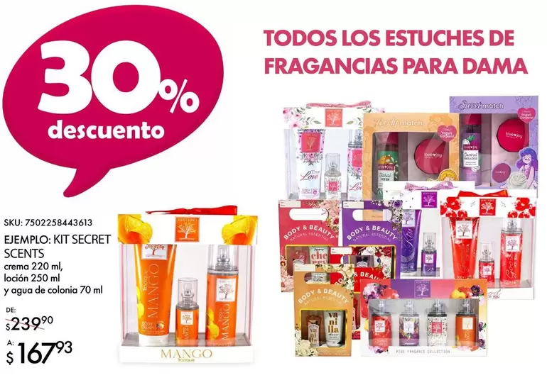 Oferta de Paradise - Todos Los Estuches De Fragancias Para Dama por $167.93 en Woolworth